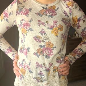 Floral long sleeve